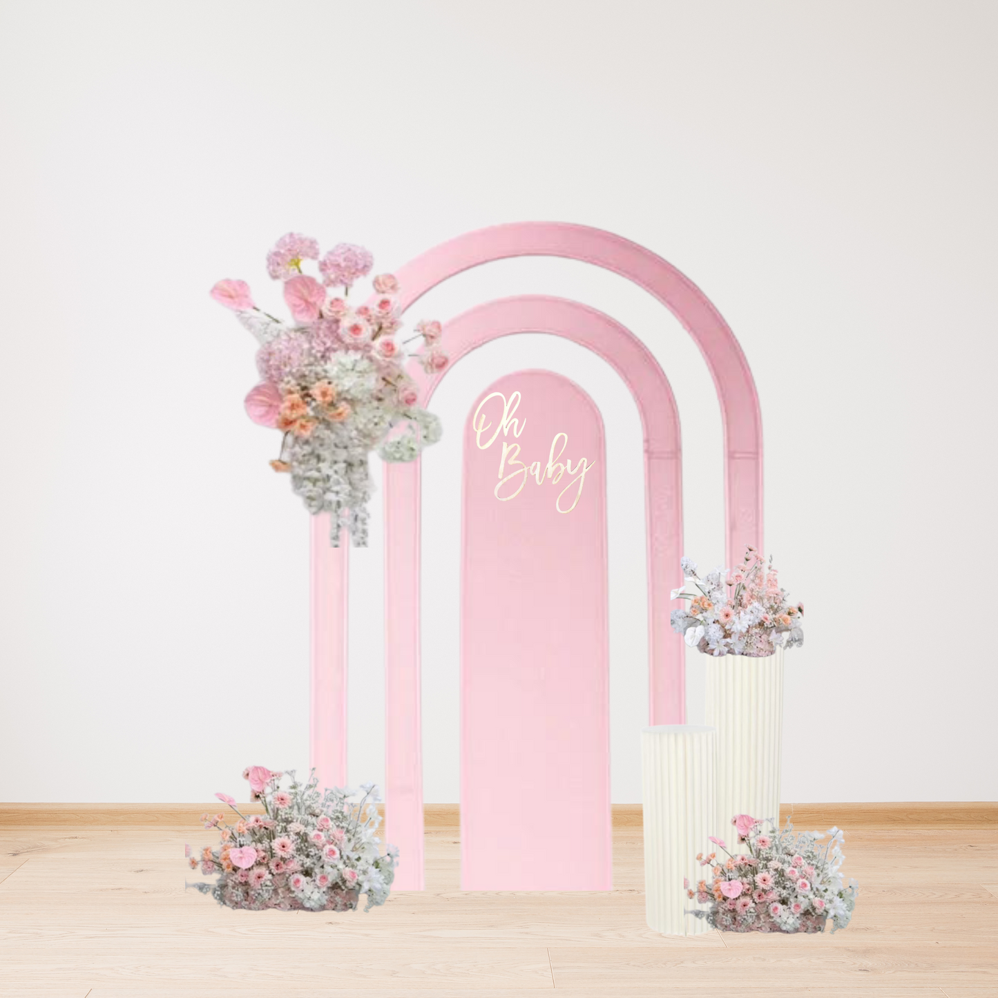 Party Arch & Flower Set - Pink