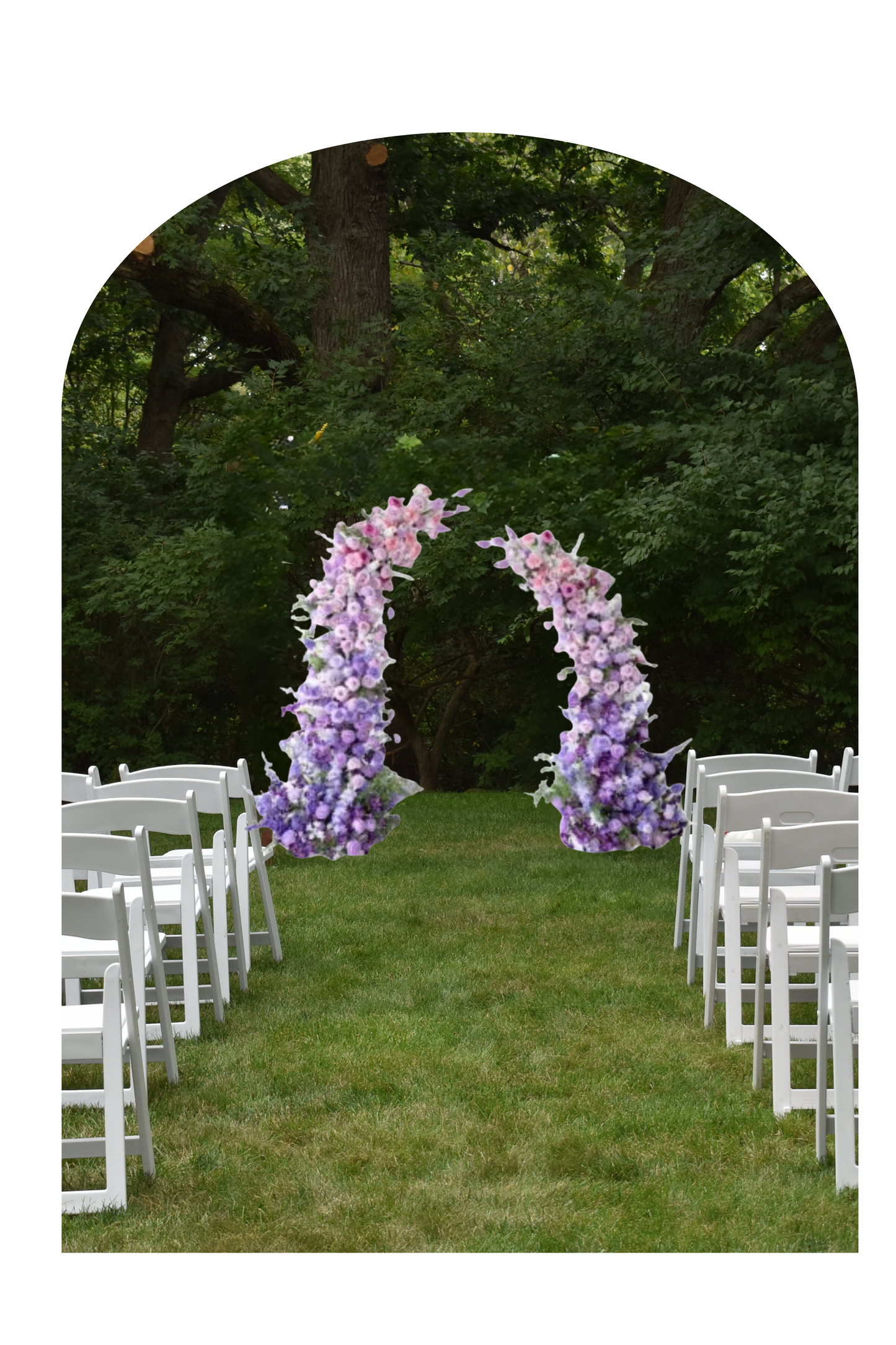 Lavender Haze Floral Tower *RENTAL*