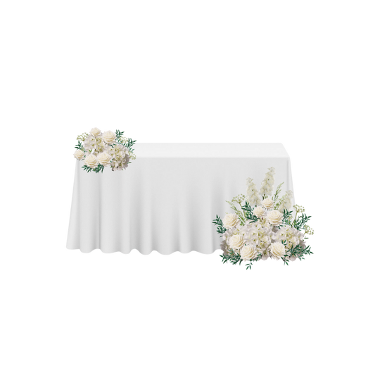Sweetheart Table Asymetrical Arrangements
