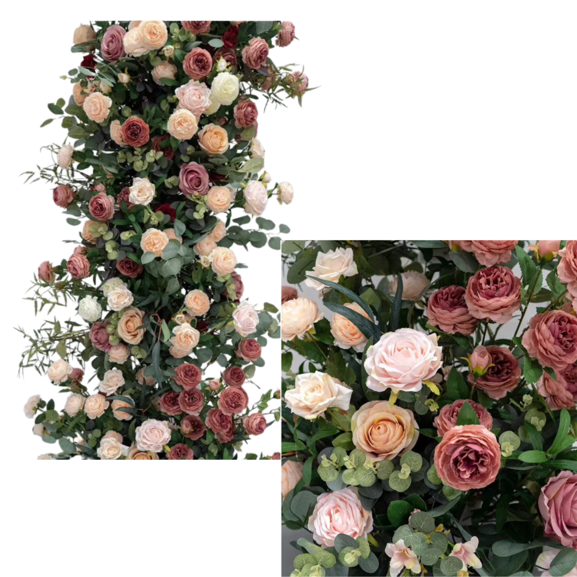 Cranberry Bliss Floral Arch & Towers *RENTAL*