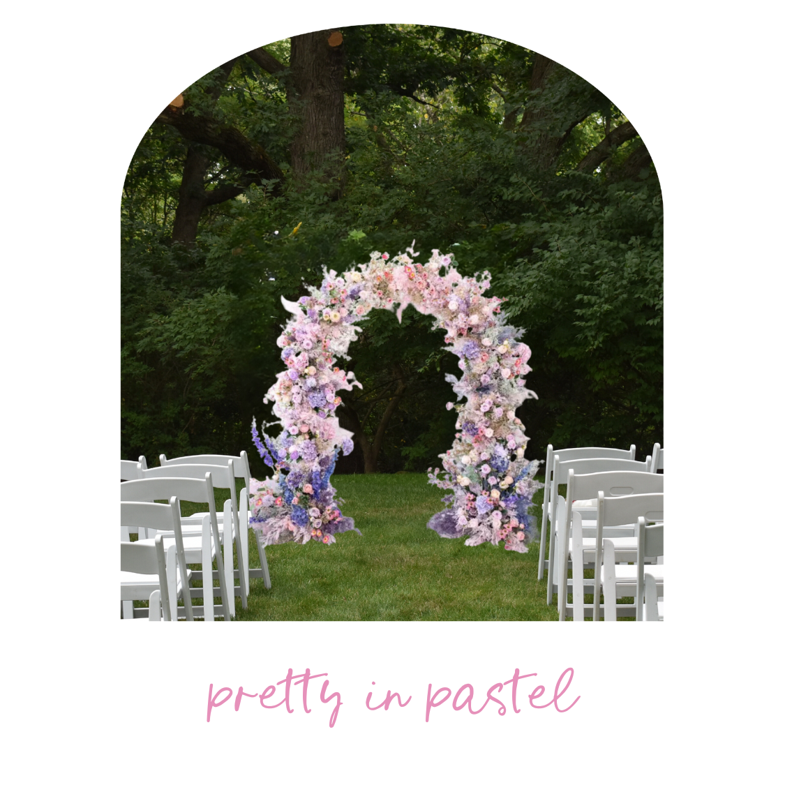 Pretty in Pastel Floral Arch *RENTAL*