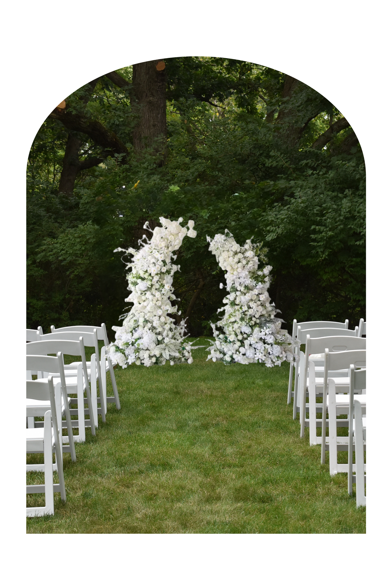 White As Snow Floral Tower *RENTAL*